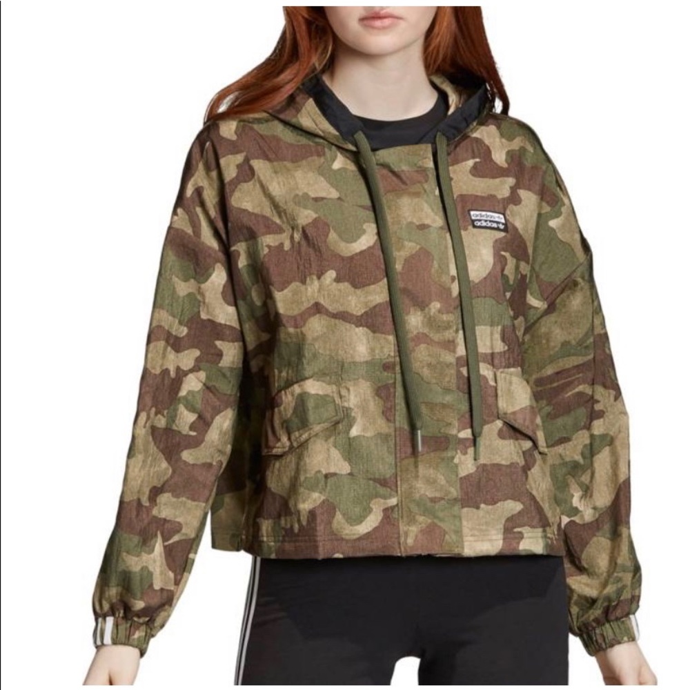 Adidas Camo Windbreaker Jacket